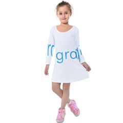 Logo Of Visegrád Group Kids  Long Sleeve Velvet Dress by abbeyz71