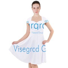 Logo Of Visegrád Group Cap Sleeve Midi Dress by abbeyz71