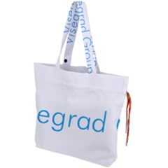 Logo Of Visegrád Group Drawstring Tote Bag by abbeyz71