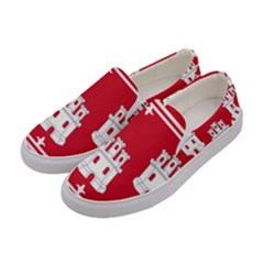 Flag Of Aberdeen Women s Canvas Slip Ons by abbeyz71