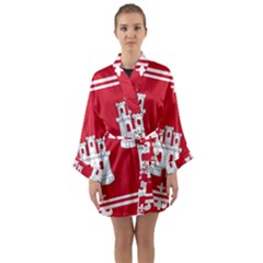 Flag Of Aberdeen Long Sleeve Kimono Robe by abbeyz71