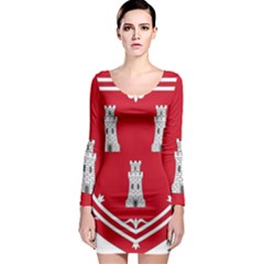 Shield Of The Arms Of Aberdeen Long Sleeve Bodycon Dress by abbeyz71