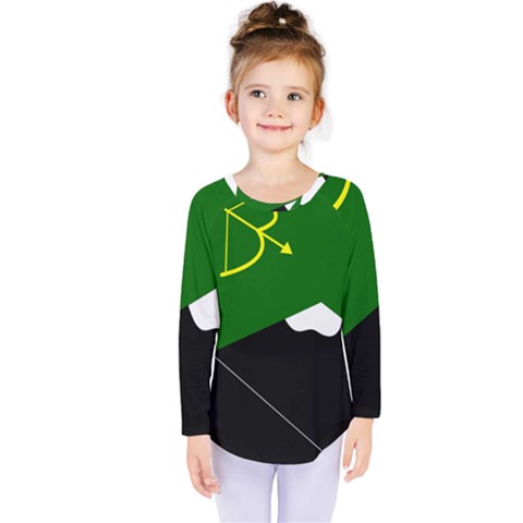 Flag Of Hunza  Kids  Long Sleeve Tee by abbeyz71