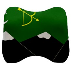 Flag Of Hunza  Velour Head Support Cushion by abbeyz71