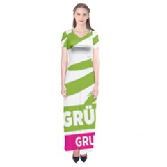Logo Of Austrian Green Party Short Sleeve Maxi Dress by abbeyz71