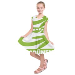 Logo Of Austrian Green Party Kids  Short Sleeve Dress by abbeyz71