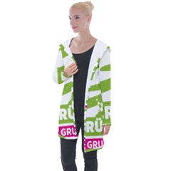 Logo Of Austrian Green Party Longline Hooded Cardigan by abbeyz71