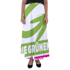 Logo Of Austrian Green Party Flared Maxi Skirt by abbeyz71
