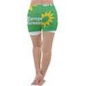 Logo of the European Green Party Lightweight Velour Yoga Shorts View4