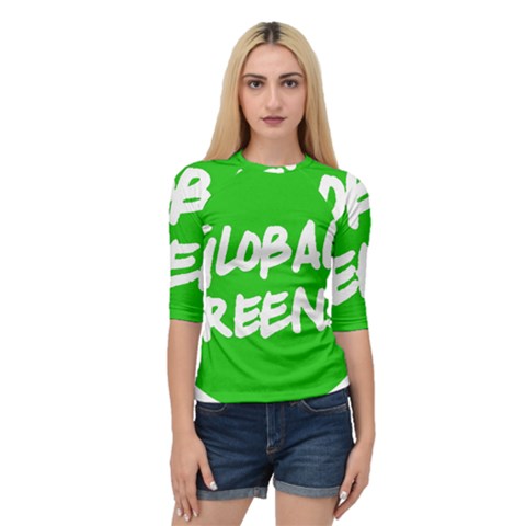 Logo Of Global Greens  Quarter Sleeve Raglan Tee by abbeyz71