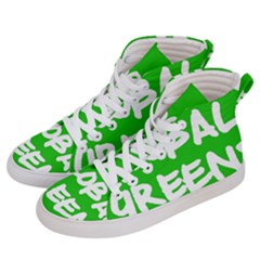 Logo Of Global Greens  Women s Hi-top Skate Sneakers by abbeyz71