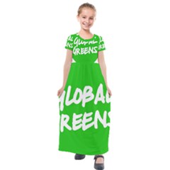 Logo Of Global Greens  Kids  Short Sleeve Maxi Dress by abbeyz71