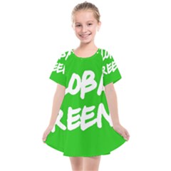 Logo Of Global Greens  Kids  Smock Dress by abbeyz71