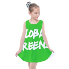 Logo Of Global Greens  Kids  Summer Dress by abbeyz71