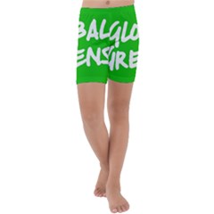 Logo Of Global Greens  Kids  Lightweight Velour Capri Yoga Leggings by abbeyz71