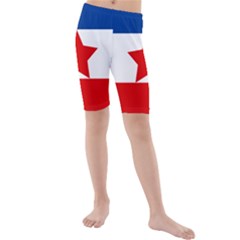 Flag Of Yugoslav Partisans Kids  Mid Length Swim Shorts by abbeyz71