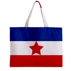 Flag Of Yugoslav Partisans Zipper Mini Tote Bag by abbeyz71