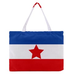 Flag Of Yugoslav Partisans Zipper Medium Tote Bag by abbeyz71