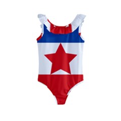 Flag Of Yugoslav Partisans Kids  Frill Swimsuit by abbeyz71