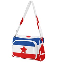 Flag Of Yugoslav Partisans Front Pocket Crossbody Bag