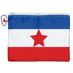 Flag Of Yugoslavia, 1941-1946 Canvas Cosmetic Bag (xxl) by abbeyz71