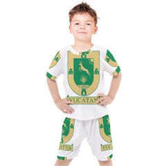 Flag Of State Of Yucatán Kids  Tee And Shorts Set by abbeyz71