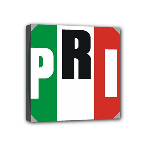 Logo Of Partido Revolucionario Institucional - Pri Mini Canvas 4  X 4  (stretched) by abbeyz71