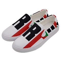 Logo Of Partido Revolucionario Institucional - Pri Men s Canvas Slip Ons by abbeyz71