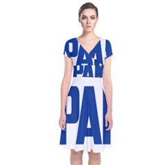 Logo Of Mexican National Action Party Short Sleeve Front Wrap Dress by abbeyz71