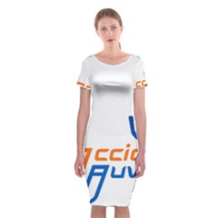 Logo Of Youth Wing Of National Action Party Of Mexico Classic Short Sleeve Midi Dress by abbeyz71
