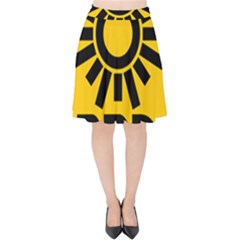 Logo Of Party Of The Democratic Revolution Velvet High Waist Skirt by abbeyz71