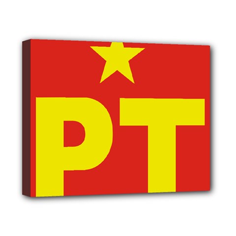 Logo of Mexico s Labor Party Canvas 10  x 8  (Stretched)