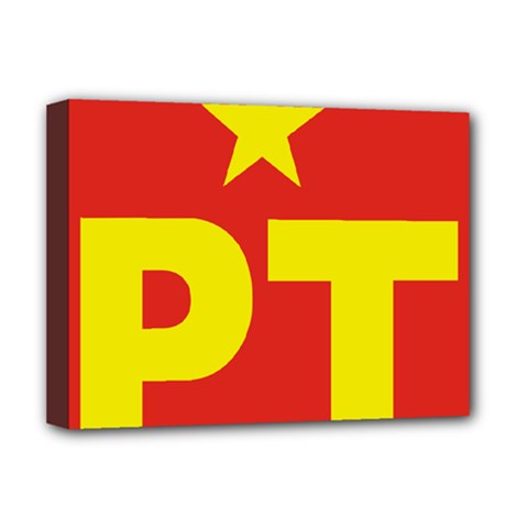 Logo of Mexico s Labor Party Deluxe Canvas 16  x 12  (Stretched) 