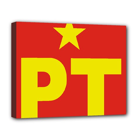 Logo of Mexico s Labor Party Deluxe Canvas 20  x 16  (Stretched)