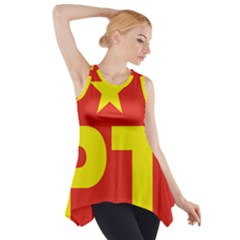 Logo of Mexico s Labor Party Side Drop Tank Tunic