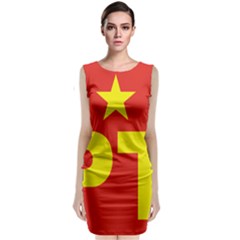 Logo of Mexico s Labor Party Classic Sleeveless Midi Dress