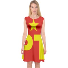 Logo of Mexico s Labor Party Capsleeve Midi Dress