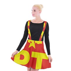 Logo of Mexico s Labor Party Suspender Skater Skirt