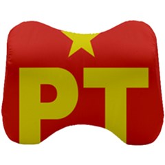 Logo of Mexico s Labor Party Head Support Cushion