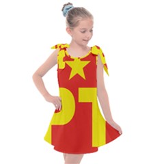 Logo of Mexico s Labor Party Kids  Tie Up Tunic Dress