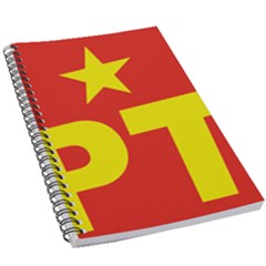 Logo of Mexico s Labor Party 5.5  x 8.5  Notebook