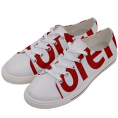 Logo of Mexico The National Regeneration Movement Party Women s Low Top Canvas Sneakers