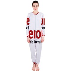 Logo Of Mexico The National Regeneration Movement Party Onepiece Jumpsuit (ladies)  by abbeyz71