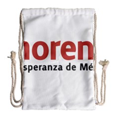 Logo Of Mexico The National Regeneration Movement Party Drawstring Bag (large) by abbeyz71