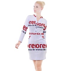 Logo Of Mexico The National Regeneration Movement Party Button Long Sleeve Dress by abbeyz71
