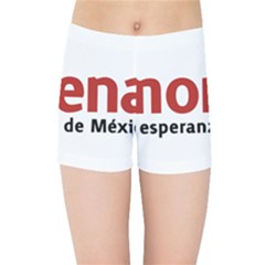 Logo Of Mexico The National Regeneration Movement Party Kids  Sports Shorts by abbeyz71