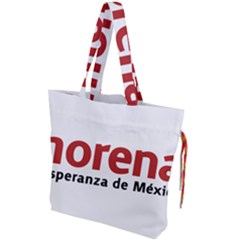 Logo Of Mexico The National Regeneration Movement Party Drawstring Tote Bag by abbeyz71