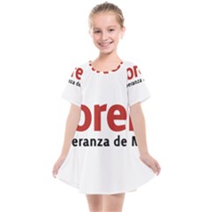 Logo Of Mexico The National Regeneration Movement Party Kids  Smock Dress by abbeyz71