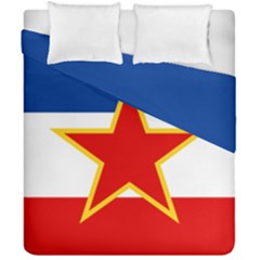 Civil Ensign Of Yugoslavia, 1950-1992 Duvet Cover Double Side (california King Size) by abbeyz71