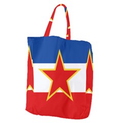 Civil Ensign Of Yugoslavia, 1950-1992 Giant Grocery Tote by abbeyz71